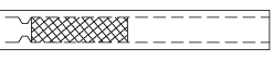 Alternative view of Low Pressure Drop Inlet Liner, 4.0 mm x 6.3 x 78.5, for Agilent GCs, Standard Deactivation, w/Deactivated Wool, 5-pk.