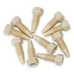 Alternative view of PEEK Hex-Head Fittings for HPLC, Natural, 5000 psi, 10-pk.