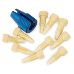PEEK-HT Hex-Head Fittings with Driver for HPLC and UHPLC, Natural, 10,000 psi, 10-pk.