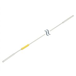 Flexible, Premium Grade Stainless-Steel Tubing, 1/32" OD, w/1/16" Ends, 0.007" ID, Yellow, 150 mm, ea.