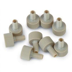 PEEK Finger-Tight Fittings for 1/16 " OD Tubing, 1/4-28 Threads, 1500 psi, 10-pk.