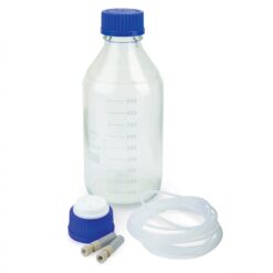Mobi-Cap GL-45 Bottle Top Kit w/1 L Bottle, (Includes: Mobi-Cap (3-Port), 3 m PTFE Tubing, 2 µm Sparger, 10 µm Sparger, 1 L Bottle)