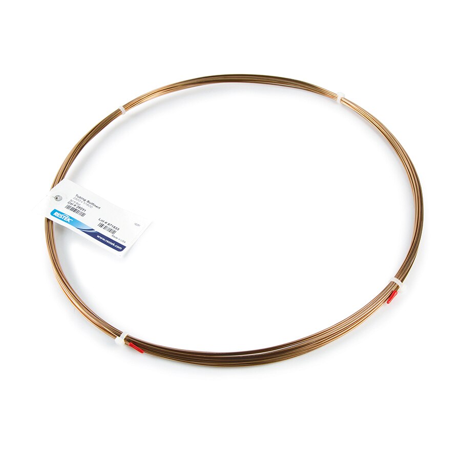 Welded/Drawn 304 Stainless-Steel Tubing, Sulfinert Treated, 0.010" ID x 1/16" OD, Sold by the ft, Min Length 101 ft, Max Coil Length 1000 ft