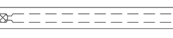 Alternative view of Precision Inlet Liner, 2.0 mm x 5.0 x 95, for Shimadzu 17A, 2010, 2014, and 2030 GCs, Standard Deactivation, w/Deactivated Wool, 5-pk.