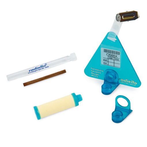 radiello Starter Kit, 1 Complete Sampler for 1,3-butadiene & isoprene, Thermal Desorption, Yellow Diffusive Body, Cartridge + Blank, Support Plate, Adaptor
