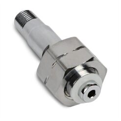 Alternative view of Dual-Stage, Ultra-High Purity Inert Gas Regulator DIN 477 #1, Chrome-Plated Brass