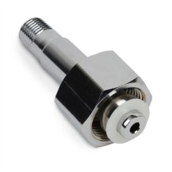 Alternative view of Dual-Stage, Ultra-High Purity Regulator, Inert Gas, DIN 477 #9, Chrome-Plated Brass