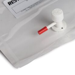 Tedlar Sampling Bag w/Single Polypropylene Valve & Septum Fitting, 0.5 L Capacity, 6" x 6", 10-pk.