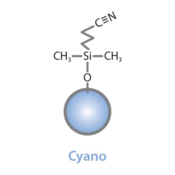 Alternative view of Pinnacle DB Cyano, 5 µm, 30 x 4.6 mm HPLC Column