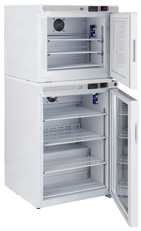Premier Combination Refrigerator/Auto Defrost Freezer (Solid & Glass Door) 7 Cu. Ft. Left Hinged - Image 2