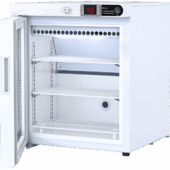 Alternative view of 1.0 cu. ft. Left Hinged Glass Door Undercounter Freestanding Pharmacy Refrigerator - NSF Compliant