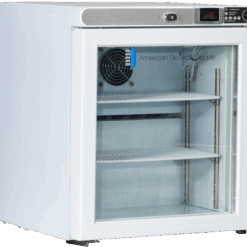 Premier Undercounter Freestanding Glass Door Refrigerator 1 Cu. Ft. Left Hinged