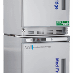 Premier Pharmacy/Vaccine Combination Stainless Steel Refrigerator/Freezer 9 Cu. Ft., left hinged