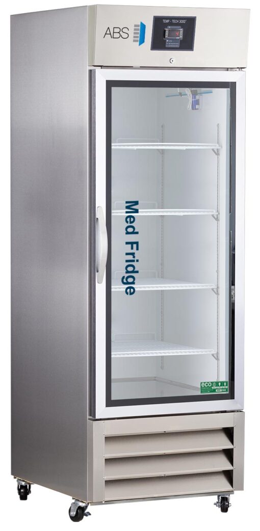 Premier Pharmacy/Vaccine Stainless Steel Glass Door Refrigerator 23 Cu. Ft.
