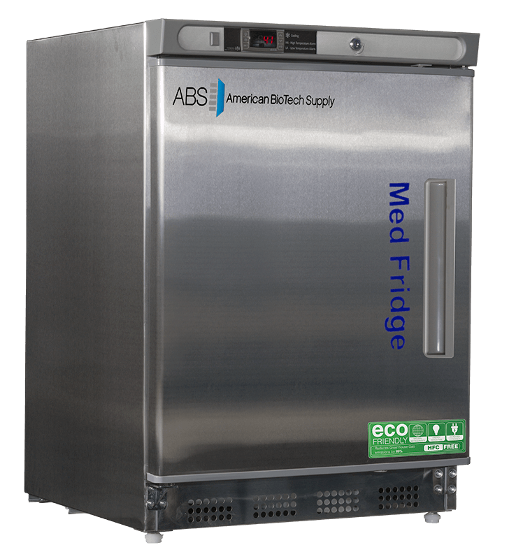 Premier Pharmacy/Vaccine Undercounter Built In Stainless Steel Refrigerator 4.5 Cu. Ft. Left Hinged
