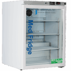 Premier Pharmacy/Vaccine Undercounter Freestanding Glass Door Refrigerator 5.2 Cu. Ft.