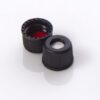 8-425 Open Top Black Polypropylene with 0.060" PTFE/Silicone