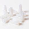 Nut 1/4-28 Natural ETFE Male for 1/8" OD Tubing, 10/pk