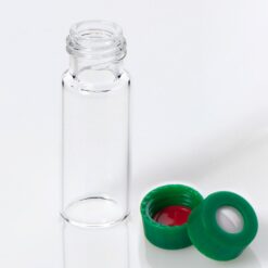 Vial Kit: 2mL Clear Glass Vial, 9-425 Green Polypropylene Sc