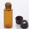 Vial Kit: 2mL Amber Glass Vial, 8-425 Black Polypropylene Sc