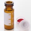 Vial Kit: 2mL Amber Glass Vial with Graduated Marking Spot,