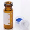 Vial Kit: 2mL Amber Glass Vial with Graduated Marking Spot,