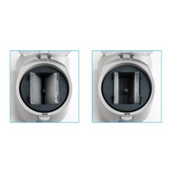 Alternative view of PlateFuge MicroPlate MicroCentrifuge with rotor and plate carriers