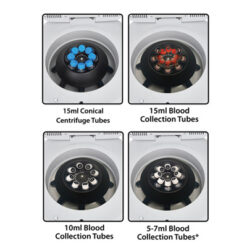 Alternative view of LC-8 Lab Centrifuge with 8 x 15ml rotor
