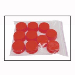 High temperature cap (RED - PBT Plastic / up to 180C), GL45, 10/pk.