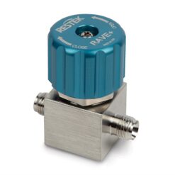RAVE+ (2-port) 1/4” Diaphragm Valve , Stainless Steel, for Restek Air Canisters