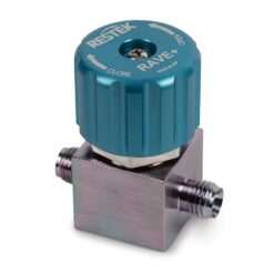 RAVE+ (2-port) 1/4” Diaphragm Valve, Siltek Treated, for Restek Air Canisters