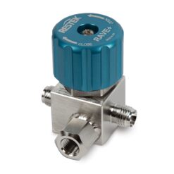 RAVE+ (3-port) 1/4” Diaphragm Valve, Stainless Steel, for Restek Air Canisters