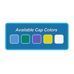 Alternative view of hybex Media storage bottle, 1000ml with standard (GL45) blue cap, 10/pk.
