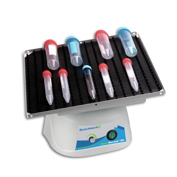 BenchRocker 3D Nutating Shaker with Variable speed; includes 12"x12" platform with 2 mats