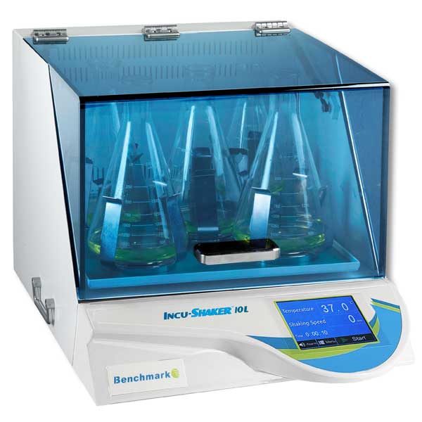 Incu-Shaker 10L with non-slip rubber mat