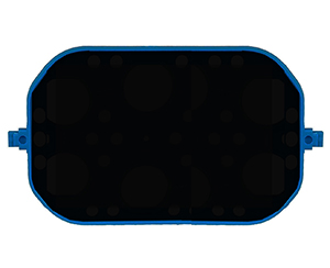 Mini rocking platform with rubber mat, 4.5 x 3 in (R2024 only)