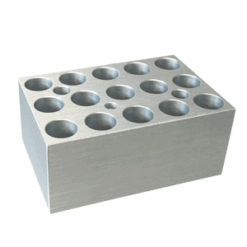 Block, 15 x 1.5ml or 2.0ml centrifuge tubes (conical)