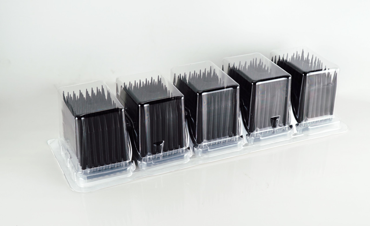 1000UL, HAMILTON COMPARABLE, NON-FILTER, NON-STERILE, 5 BLISTER PACK, BLACK CONDUCTIVE,96 TIPS PER RACK, 50 RACKS PER CASE, 4800 tips per case.